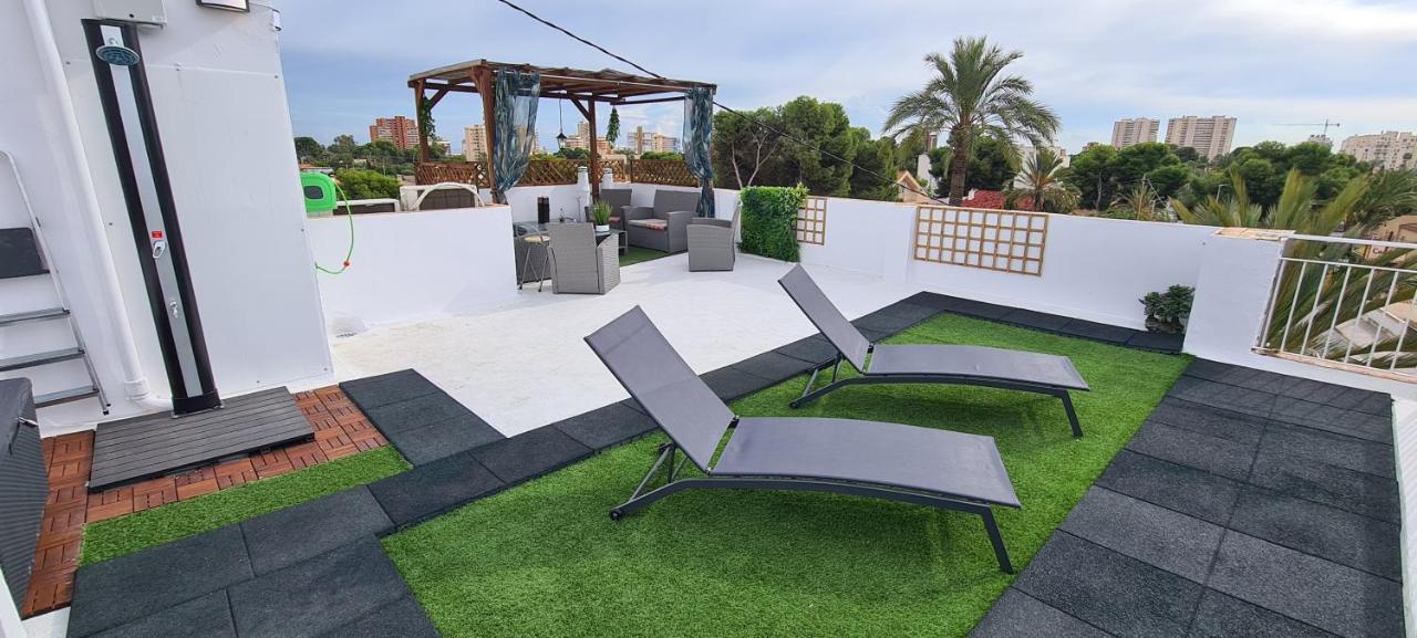 Lovely Beach House With Terrace San Juan Alicante El Campello Bagian luar foto