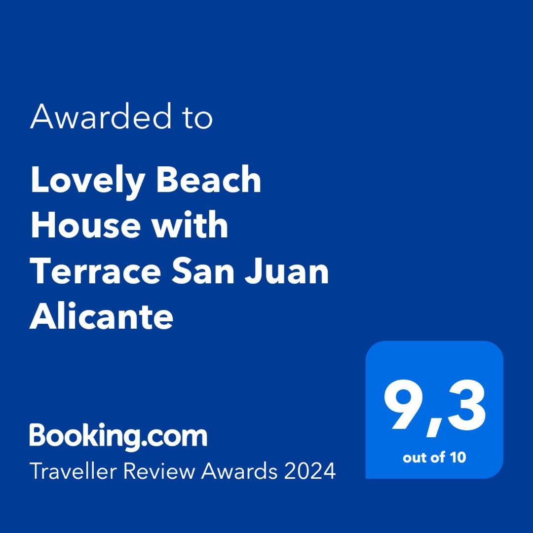 Lovely Beach House With Terrace San Juan Alicante El Campello Bagian luar foto